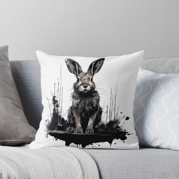 Item preview, Black Adult Rabbit Dark Theme Animal designed and sold by LudwikeArts.