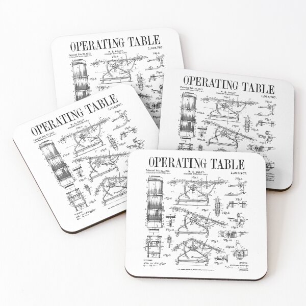 Item preview, Nurse Doctor Surgeon Medical Operating Table Vintage Patent designed and sold by GrandeDuc.