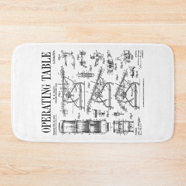 Item preview, Nurse Doctor Surgeon Medical Operating Table Vintage Patent designed and sold by GrandeDuc.