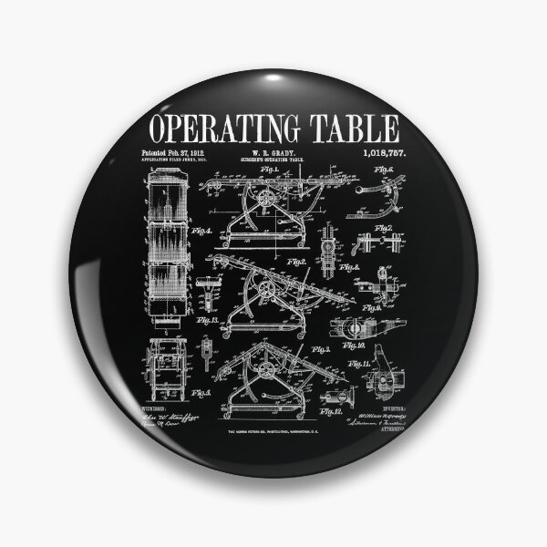 Item preview, Nurse Doctor Surgeon Medical Operating Table Vintage Patent designed and sold by GrandeDuc.