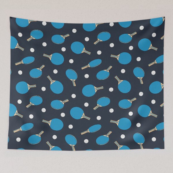 Item preview, ping pong - blue on navy designed and sold by littlearrow.