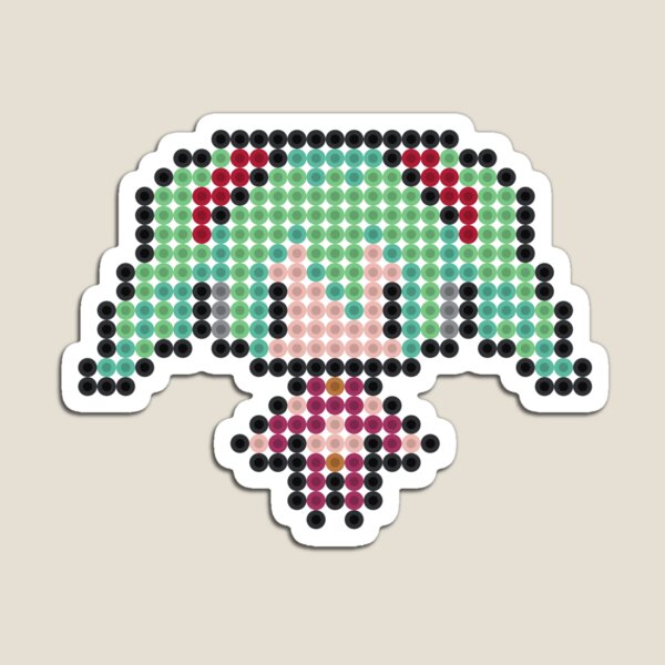 Hatsune Miku Perler Kandi Pattern  Pixel art grid, Pixel art, Pixel art  pattern