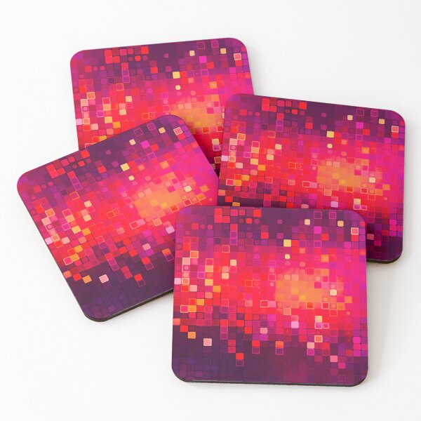 Item preview, Pink and orange little squares designed and sold by Caphira.