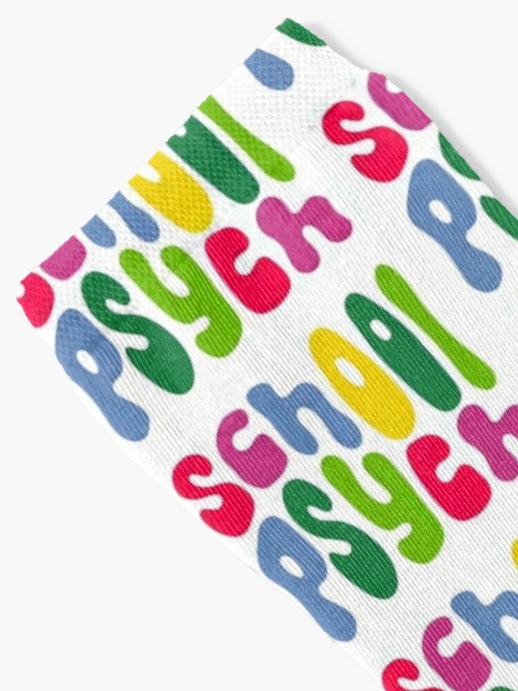 Disover Groovy School Psych in Bright Colors | Socks