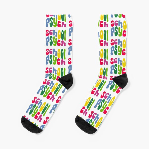 Discover Groovy School Psych in Bright Colors | Socks