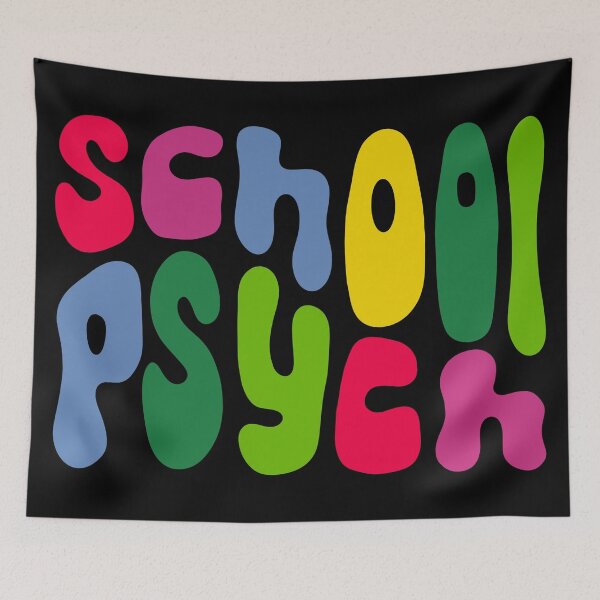 Aperçu de l'œuvre Groovy School Psych aux couleurs vives créée et vendue par spedhelper.