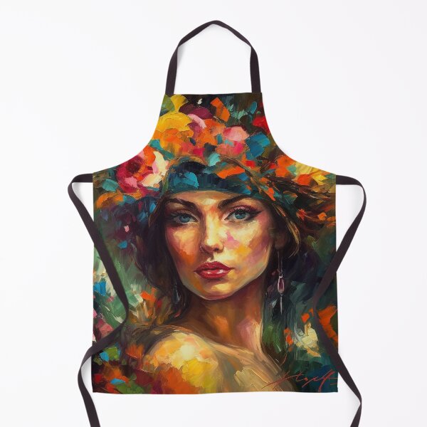 Item preview, Eyes of Elegance: Digital Oil Painting of a Charming Lady designed and sold by artyfull.