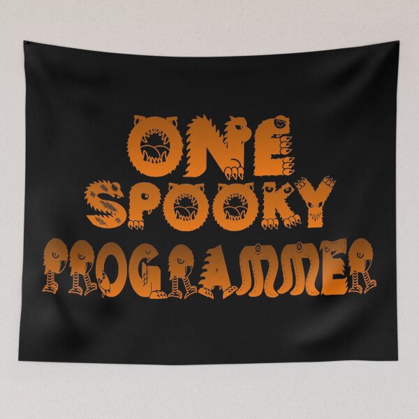 Item preview, One Spooky Programmer designed and sold by ThiagoSDantas.