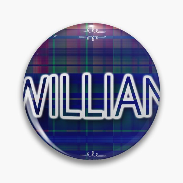 Item preview, The name William on a blue checkered background designed and sold by studio468.