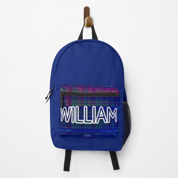 Item preview, The name William on a blue checkered background designed and sold by studio468.