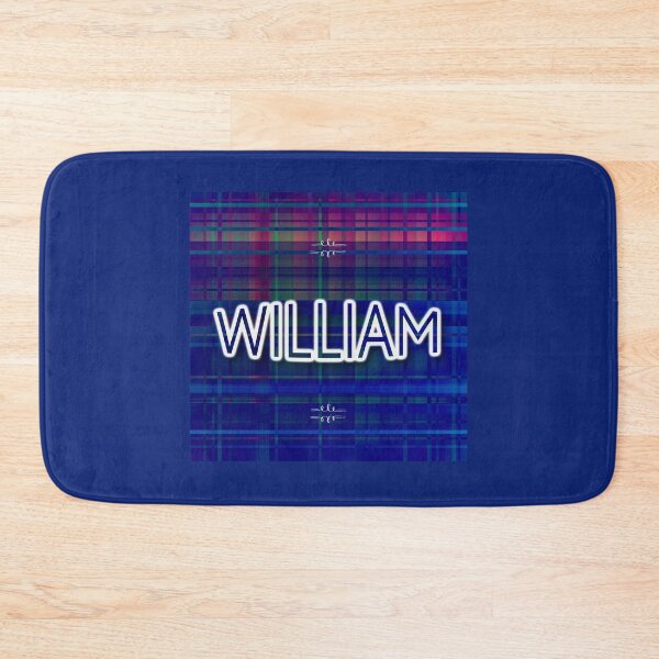 Item preview, The name William on a blue checkered background designed and sold by studio468.