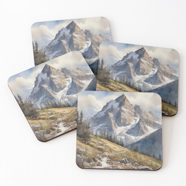 Item preview, Majestic Winter Mountain  designed and sold by ArtbyAdrian.