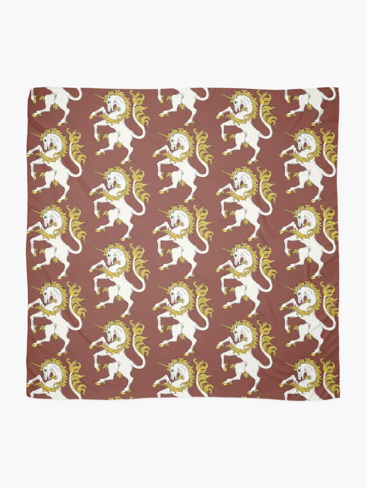 Thumbnail 2 of 3, Scarf, Unicorn Rampant designed and sold by Azure Lion Productions.