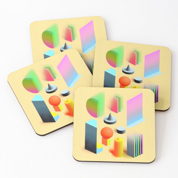 Item preview, 3D Geometry Abstract neon color pattern _ V5 designed and sold by LuisaYas.