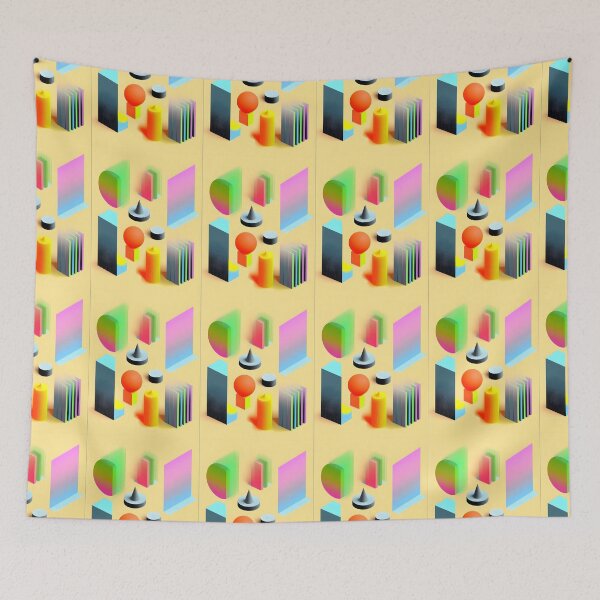 Item preview, 3D Geometry Abstract neon color pattern _ V5 designed and sold by LuisaYas.