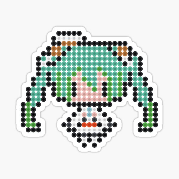 Hatsune Miku Perler Kandi Pattern  Pixel art grid, Pixel art, Pixel art  pattern