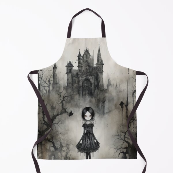 Item preview, Gothic Girl, Vintage Watercolor designed and sold by Radiant-Art.