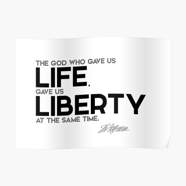 life and liberty - jefferson Poster