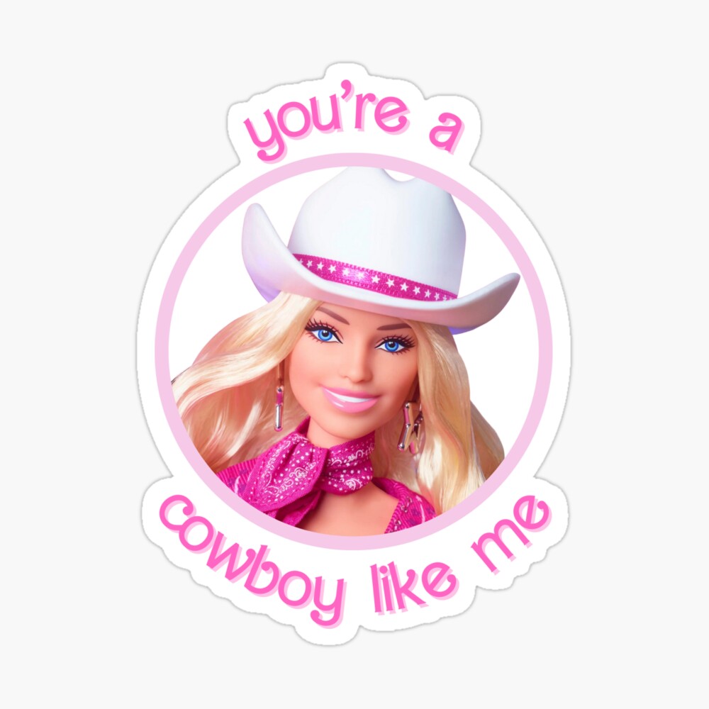 Barbie and Ken Cowboy Like Me  Sticker for Sale by lavndershrtdays