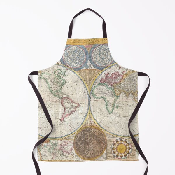 Item preview, 1794 Samuel Dunn Wall Map of the World in Hemispheres - Geographicus - World2-dunn designed and sold by sourceoflife.