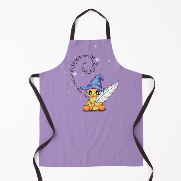 Item preview, cute duck with writer feather designed and sold by Pezi-Creation.