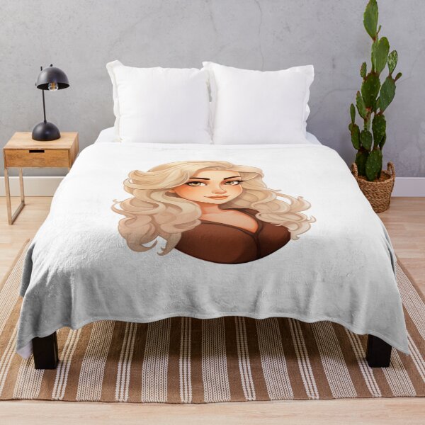 Item preview, Beautiful blond hair woman romantic look designed and sold by SmileshareShop.