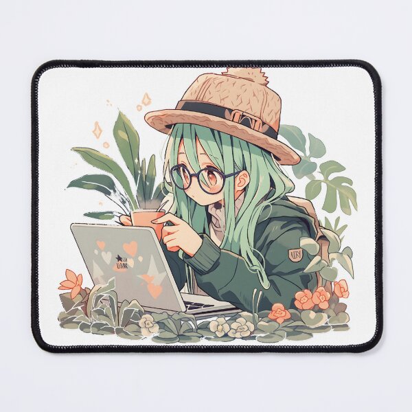 Item preview, Plants and Coffee: Anime Girl Star designed and sold by CosmicCaravan.