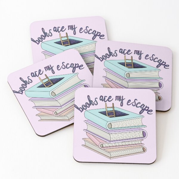 Item preview, Books are my escape  designed and sold by Becky-Marie.