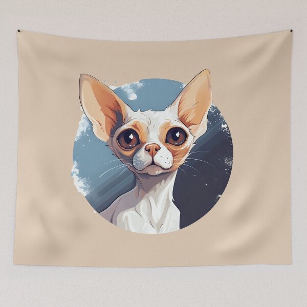 Item preview, big-eared cat designed and sold by FedoraDesign.