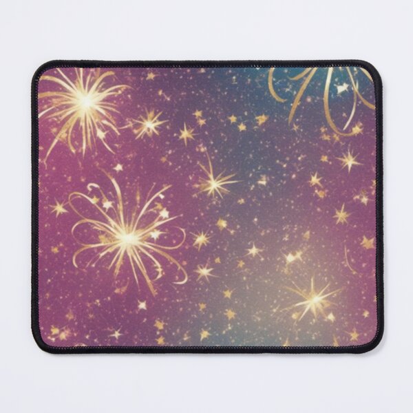 Item preview, Sparkling Night Sky: Golden Fireworks on Purple designed and sold by Poetic4Passion.