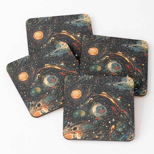 Item preview, Galactic Swirl: An Abstract Space Painting designed and sold by vadimcarazan.
