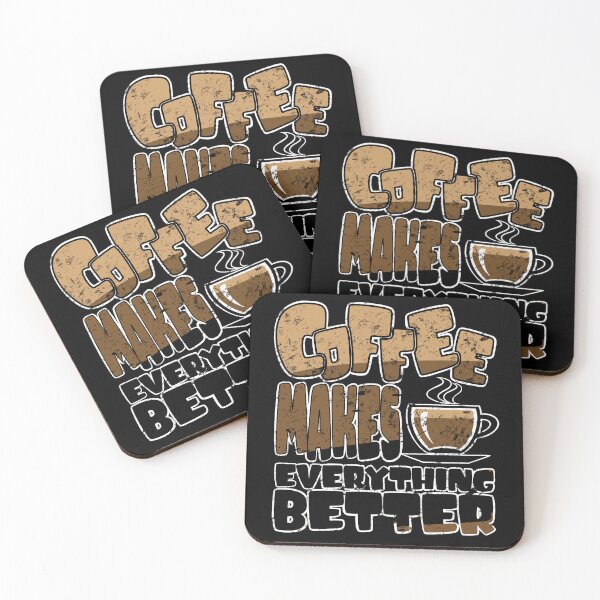 Item preview, Coffee Makes Everything Better (Distressed) designed and sold by Petrolhead T-Shirts and Art.