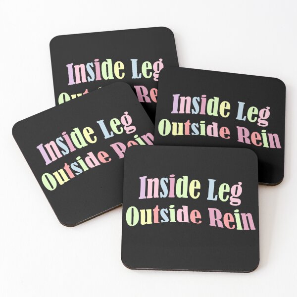 Item preview, Inside Leg Outside Rein Equestrian Quote  designed and sold by Sonatablue.