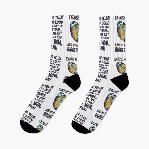 Item preview, Excuse me for yellin so loud, Football mom designed and sold by HandicraftArt.