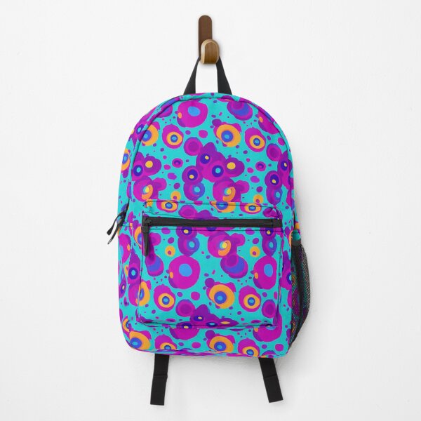Item preview, Irregular circles in purple and orange, retro pattern designed and sold by Caphira.