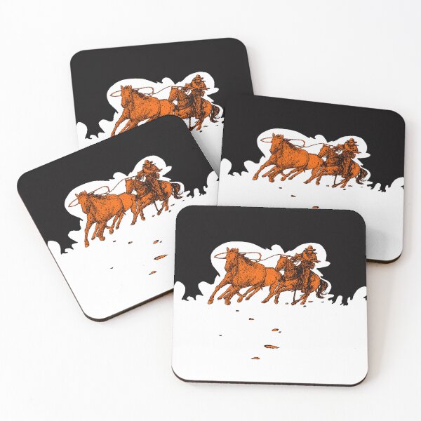 Item preview, Thundering Hooves / Cowboy chasing/ Runinning Horses 2 designed and sold by Horseman's Rodeo.