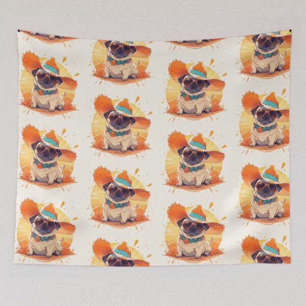 Item preview, A fancy pug ready for the summer designed and sold by etherElric.