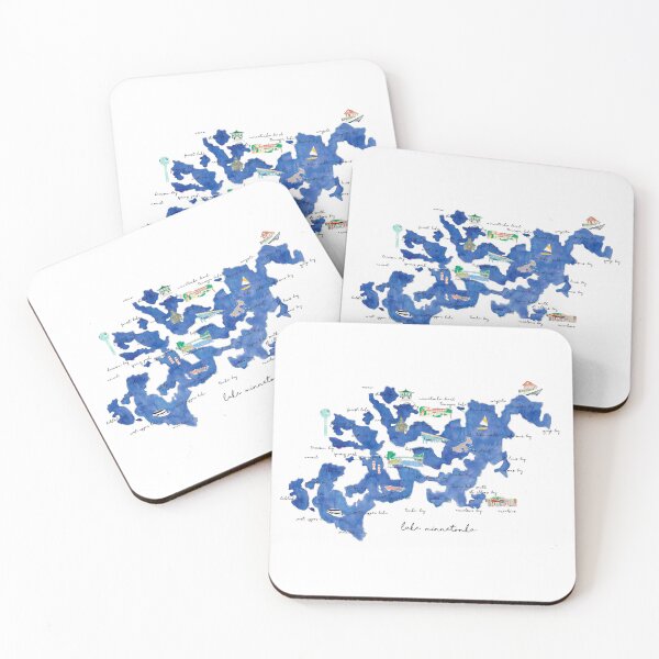 Item preview, Lake Minnetonka Watercolor designed and sold by Peyton Crest.