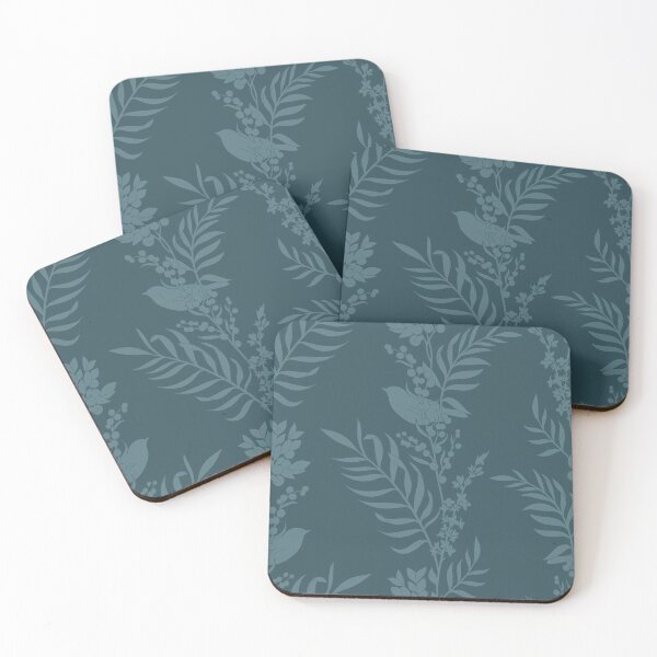 Item preview, Teal leaves designed and sold by theartisanco.