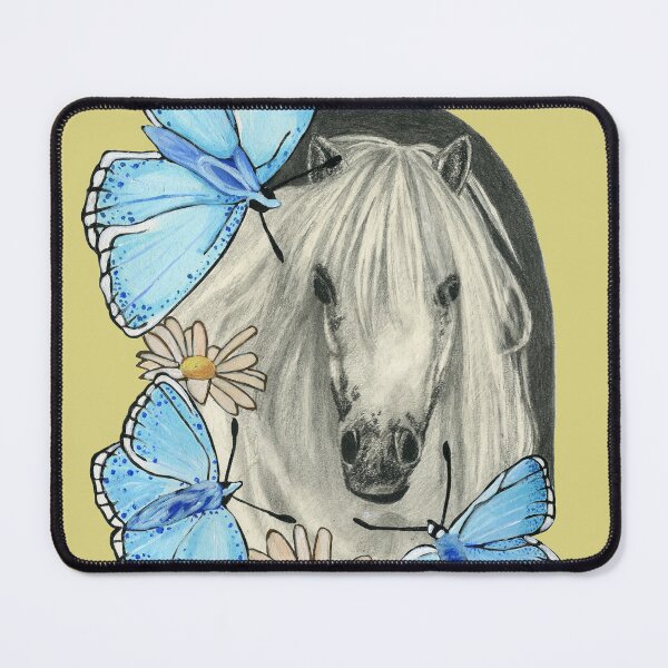 Item preview, Horse, butterflies and daisies designed and sold by KnowingWonder.