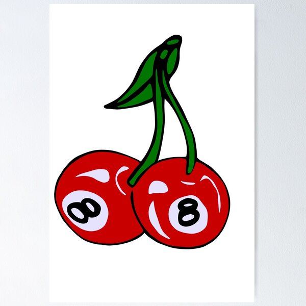 Item preview, Red 8-Ball Cherries  designed and sold by cloudvity.