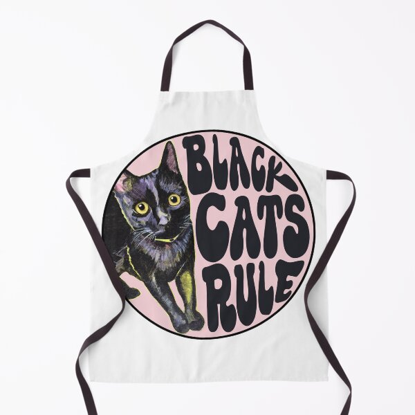 Item preview, Django Colorized Black Cat "Black Cats Rule" on Pink designed and sold by GirlGretchen.
