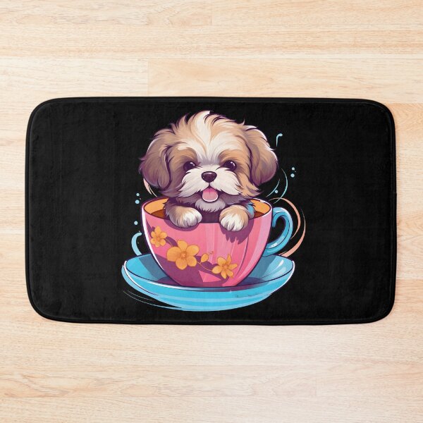 Item preview, Colorful Kawaii Teacup Shichon designed and sold by Leonardo Palumbo.