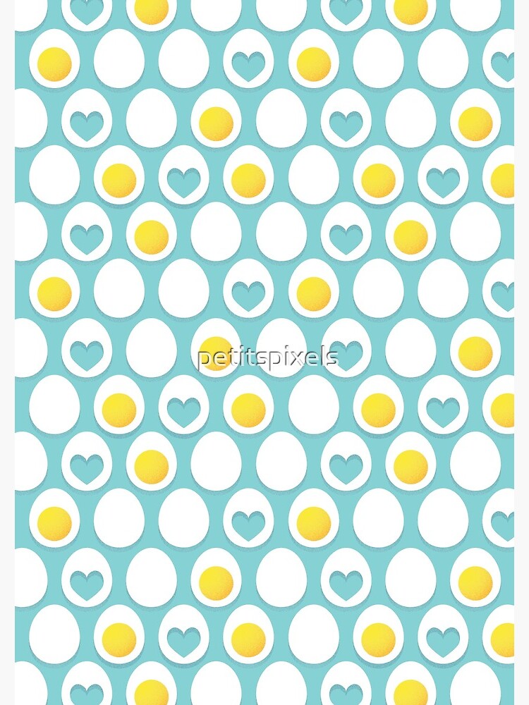 Thumbnail 3 of 3, Journal, Eggs and hearts designed and sold by petitspixels.