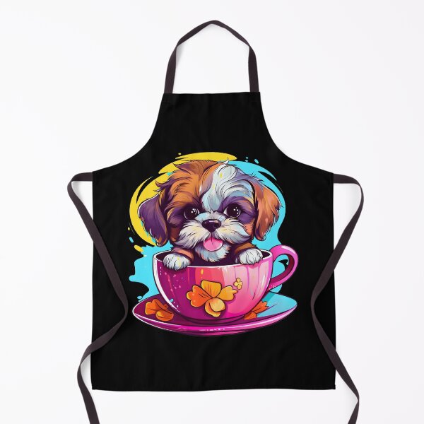 Item preview, Colorful Kawaii Teacup Shichon designed and sold by Leonardo Palumbo.