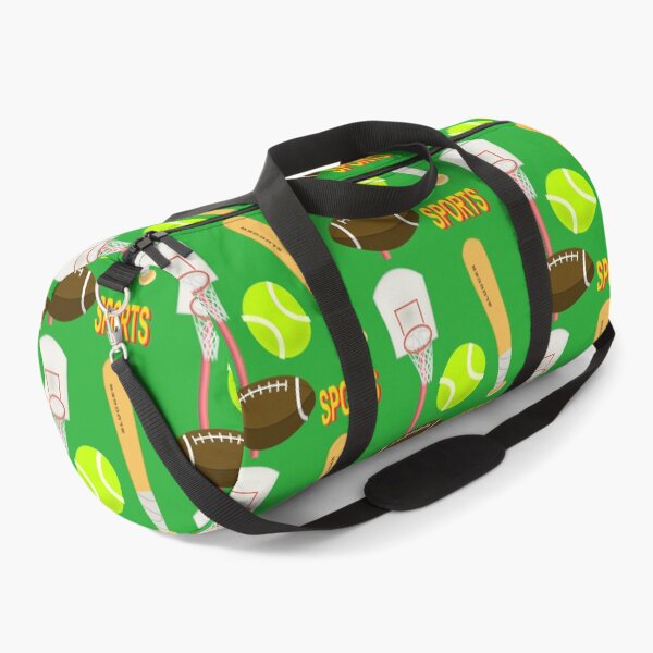 Item preview, Sports: Baseball bat, basketball hoop, tennis ball, football. Played outside, good weather. designed and sold by ColorByBlank.