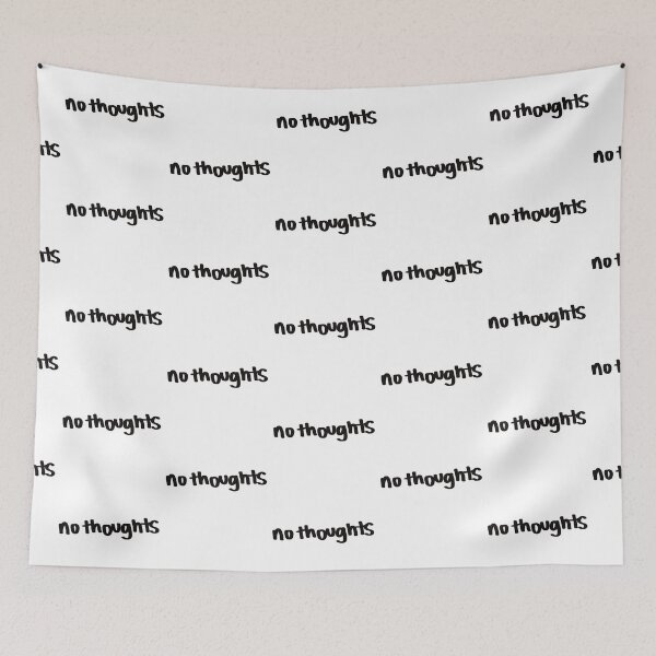 Item preview, No Thoughts. Funny Quote designed and sold by Wolphie.