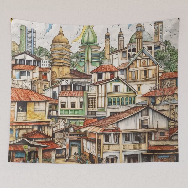 Item preview, Dar Es Salaam city drawing designed and sold by ComicsFactory.
