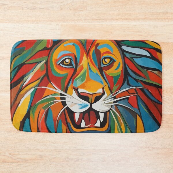 Item preview, Colourful Roaring Lion Artwork designed and sold by ancient-times.