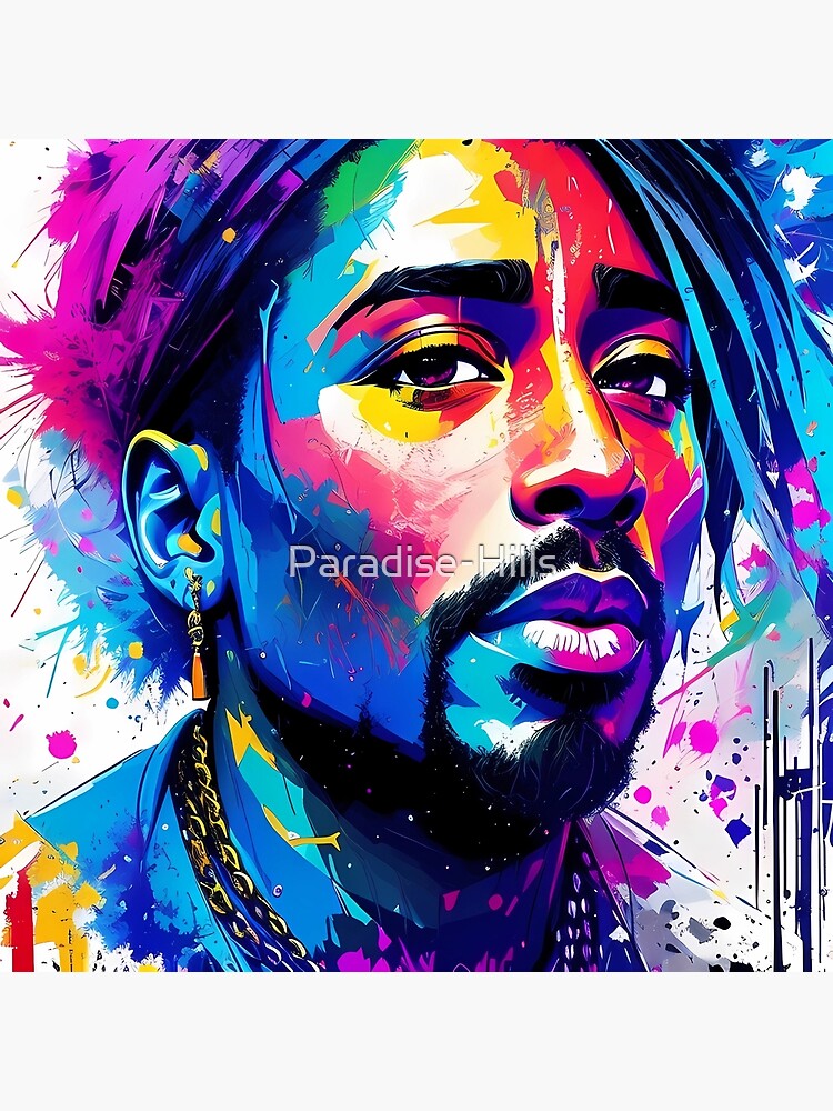 Famous Rapper Singer Tupac Art Print Bathroom Sets, Shower Curtain Sets.